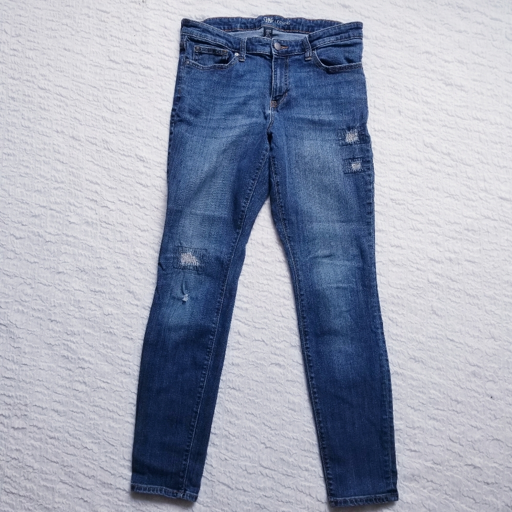 Gap Factory Stretch Denim Legging with Patches